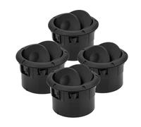 Bocchette Aria Auto Per Vauxhall Per Opel Movano B 2010-On 4PCS Argento/Nero Copertura Della Griglia Di Ventilazione Dell'aria Condizionata Alette Regolabili(4pcs Black)