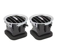 Bocchette Aria Condizionata Per Opel Per ADAM Per CORSA D Per MK3 Per Vauxhall 13417363 2201099 13365420 Copertura Bocchetta Aria A/C Griglia Uscita Nero/Cromato Griglie Uscita Aria(2 x Full Chrome)