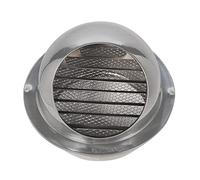 Bocchette in acciaio inox Cappa ad aria 304 con copertura rotonda, con rete di schermo incorporata che impedisce l'ingresso di detriti, for palestra, ristorante, supermercato(110mm(43.3"))