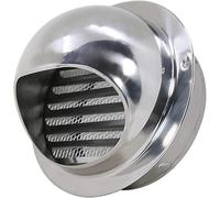 Bocchette in acciaio inox Copertura for montaggio a parete Presa d'aria a naso di toro for intradosso d'aria, design semicircolare antipioggia Scarico rapido con persiane in metallo, for condizionator