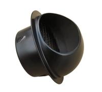 Bocchette in acciaio inox Stabile con rete fine che impedisce l'ingresso di detriti, con griglia, otturatore, porta di scarico della cappa da cucina(100mm(4 inch))