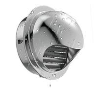 Bocchette in acciaio inox Tappo di sfiato for asciugatrice a muro, prese d'aria nell'intradosso(160mm/6.3in)