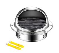 Bocchette in acciaio inox Ventilating Fan Dryer Vent Cover Cover, With Screen Mesh,Can Be Used With Other Ventilation Products(90mm 3.5in)