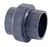 Bocchettone con ghiera PVC Ø 40 mm. incolaggio
