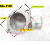 Bocchettone in alluminio valvola termostatica Ford Escort motore OHV