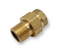 BOCCHETTONE OTTONE DRITTO TRE PEZZI Ø 1"1/4 CONICO RACCORDO FILETTATO MF 11/4