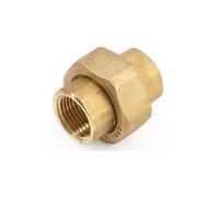 BOCCHETTONE RACCORDO FILETTATO CONICO OTTONE DIRITTO 3 PEZZI 3/4" F.F.