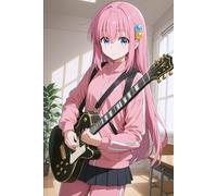 Bocchi the Rock Notebook: Aesthetic Lined Journal for Music Lovers and Quiet Dreamers - 6x9, 120 Pages