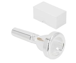 Bocchino di trombone placcato argento - Qualità del suono migliorata, comodo design vibrazionale, adatto a tutte le abilità, facile manutenzione, portatile con scatola di immagazzinaggio
