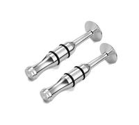 Bocchino for allenatore di forza della bocca for tromba in acciaio inossidabile, for esercizi for la bocca, for sassofono, corno, trombone, clarinetto (Color : 2PCS, Size : A)