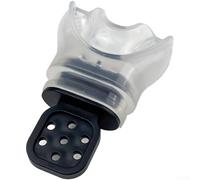 Bocchino in silicone termoplastico progettato per immersioni subacquee, snorkeling e apnea, con integrazione senza cuciture dell'attrezzatura (colore trasparente)