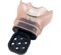 Bocchino in silicone termoplastico progettato per immersioni subacquee snorkeling e apnea con integrazione senza cuciture dell'attrezzatura (polvere trasparente)