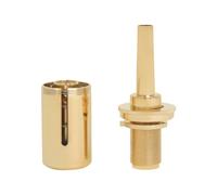 Bocchino Per Corno Francese Valvola Di Sicurezza Allenatore Del Respiro Correzione Bocca Soffiante Forma Strumento Accessori Parti di ricambio per corno francese(Gold)