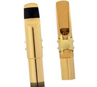Bocchino per sassofono baritono Sax placcato in oro Tappo per legatura per sax Taglia 5 6 7 8 9 Bocca per sax professionale Accessori Parti di sassofono(9)