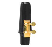 Bocchino Per Sassofono Contralto con Legatura in Metallo, Cuscinetti per Ance e Tappo in Plastica Accessori per Strumenti per Sassofono Contralto di Ricambio(Nero)