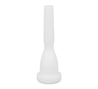 Bocchino per Tromba in Plastica ABS, Accessorio per Strumenti a Fiato, Colore Bianco - Leggero e Resistente, Lucido ed Ergonomico, Ideale per Musicisti Principianti e