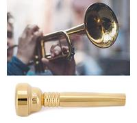 Bocchino per Tromba, Set di Bocchini per Tromba 17C Compatibile con Accessori per Strumenti Musicali Sostitutivi per Tromba Look Alla Moda Dorato per Principianti