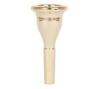 Bocchino per tuba, di grandi dimensioni, in ottone placcato oro, CNC integrato, parete interna lucida per un flusso d'aria uniforme, suono simile a un organo, confezione regalo, 4,7 x 9,9 cm