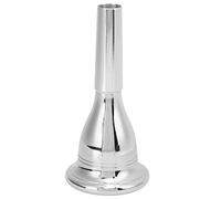 Bocchino per tuba e corno da 13,3 mm per basso, bocchino in rame per strumenti musicali, design durevole e resistente alla corrosione con confezione sottovuoto, adatto alla maggior (Argento)