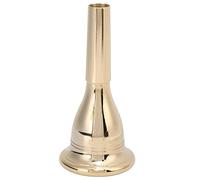 Bocchino per tuba e corno da 13,3 mm per basso, bocchino in rame per strumenti musicali, design durevole e resistente alla corrosione con confezione sottovuoto, adatto alla maggior (Oro)