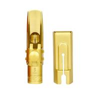 Bocchino professionale per sassofono, dimensioni 5/6/7/8/9, bocchini per sax in ottone con tappi e legature durature