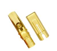 Bocchino professionale per sassofono, dimensioni 5/6/7/8/9, bocchini per sax in ottone con tappi e legature durature