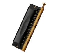 Bocchino rotondo per strumento armonica cromatica a 12 fori, piastra del sedile spessa nera di Atene Set Di Armonica