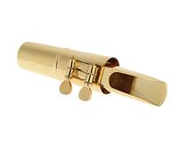 Bocchino Sassofono Tenore Jazz 5C In Metallo Con Placcatura Dorata Ideale Per Spettacoli Jazz Sessioni Di Pratica Con Tappo E Fibbia Di Metallo Due Pad Dimensioni 12,2 X 3,5 X 3,5