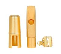 Bocchino Sax Alto Bocchino Beccuccio Copribocchino Legatura con Vite in Ottone Superficie Liscia E Opaca Modello D-7 Passaggio d'Aria Uniforme E