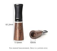 Bocchino Sigaro Legno Ebano Per Uomo Donna Set Portasigari Portatile 4 Dimension