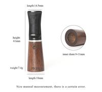 Bocchino Sigaro Legno Ebano Per Uomo Donna Set Portasigari Portatile 4 Dimension