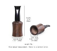 Bocchino Sigaro Legno Ebano Per Uomo Donna Set Portasigari Portatile 4 Dimension