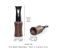 Bocchino Sigaro Legno Ebano Per Uomo Donna Set Portasigari Portatile 4 Dimension