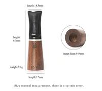 Bocchino Sigaro Legno Ebano Per Uomo Donna Set Portasigari Portatile 4 Dimension