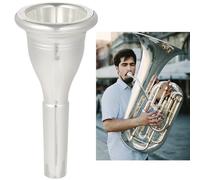 Bocchino Tuba in rame placcato argento, accessorio per strumenti, parte di ricambio affidabile, adatto a tutte le tuba, perfetto per musicisti