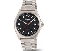 Boccia 3663-01 Orologio da polso Titanio 39mm 10ATM Quarzo Unisex Nero Argento