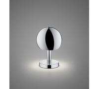 BOCCIA LAMPADA DA TAVOLO METALLO CROMO H. 29CM 1 ATTACCO E27