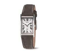 Boccia Orologio analogico al quarzo da donna con cinturino in pelle 3285-08, argento, cinghia