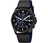 Boccia Orologio analogico al quarzo da uomo con cinturino in caucciù 3334-01, argento, cinghie
