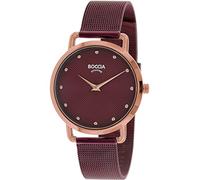 Boccia Orologio da donna analogico al quarzo 32018011, Colore: rosso, misura unica, cinghie