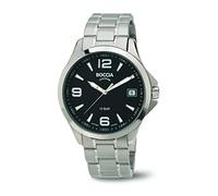 Boccia-Orologio da uomo al quarzo con Display analogico e braccialetto in titanio 3591-02 B, colore: argento