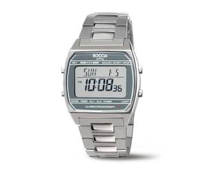 Boccia Titanio 3738-05 Digitale Orologio da Uomo Titanio Grigio Argento Ø40mm