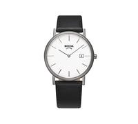 Boccia Orologio Analogico al Quarzo Uomo 404TT363702 Cinturino in pelle Bianco/Nero