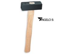 BOCCIARDA DENTATA MANICO 2 TESTE BOCCIARDATURA 1000gr ANGELO B.