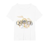 Boccino d'oro di Quidditch 2025 di Harry Potter Maglietta, Donna Plus-Size, Bianco, 6X