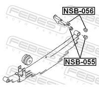 FEBEST NSB-056 Bronzina cuscinetto, Molla a balestra