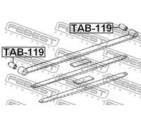 Boccola balestre Assale posteriore TAB-119 FEBEST per TOYOTA MAZDA ISUZU NISSAN