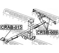 Boccola balestre davanti all'assale CRAB-015 FEBEST per CHRYSLER