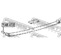 Boccola balestre davanti all'assale TAB-432 FEBEST per TOYOTA