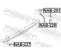 FEBEST NAB-228 Bronzina cuscinetto, Molla a balestra
